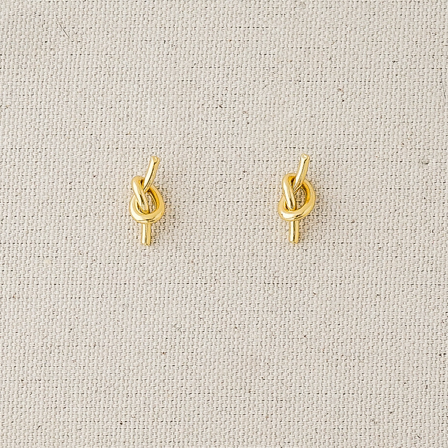 Mini Aretes Nudo en Oro
