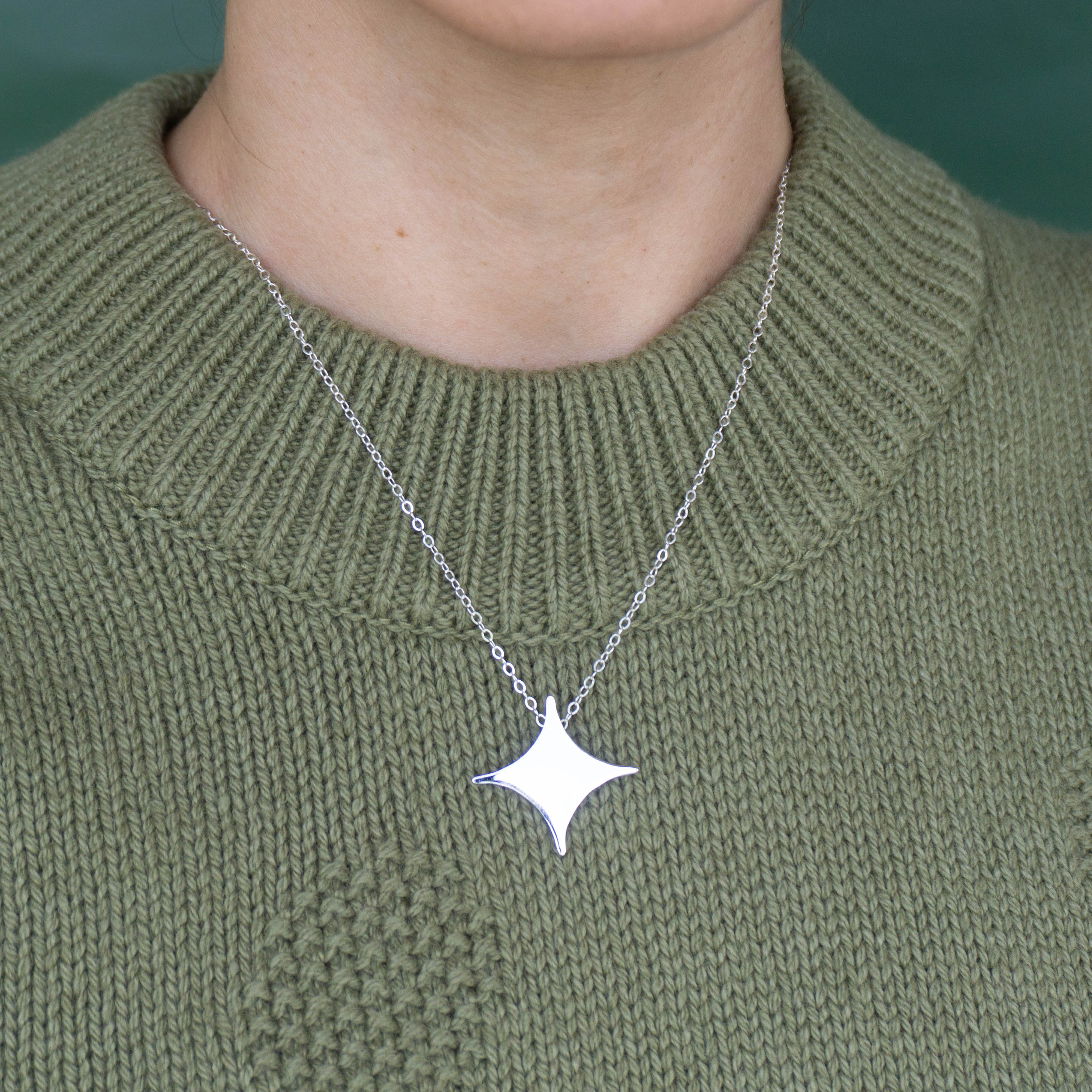 Star Silver Necklace - emme