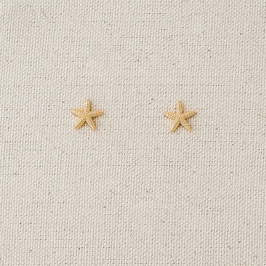 Mini Aretes Estrella de Mar en Oro