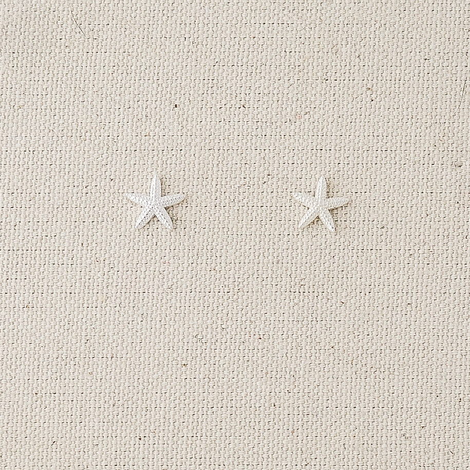 Mini Aretes Estrella de Mar en Plata