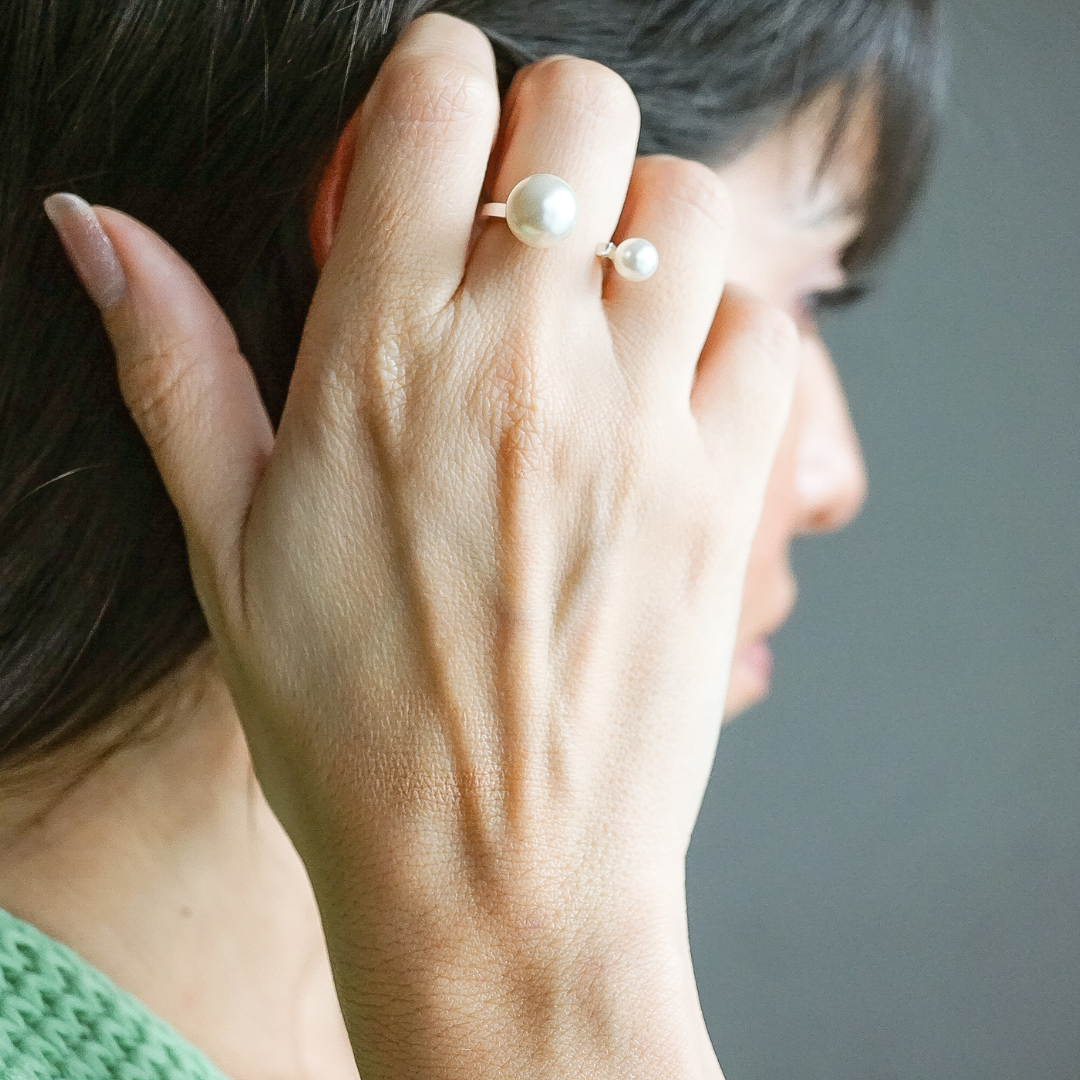Pearl Double Ring