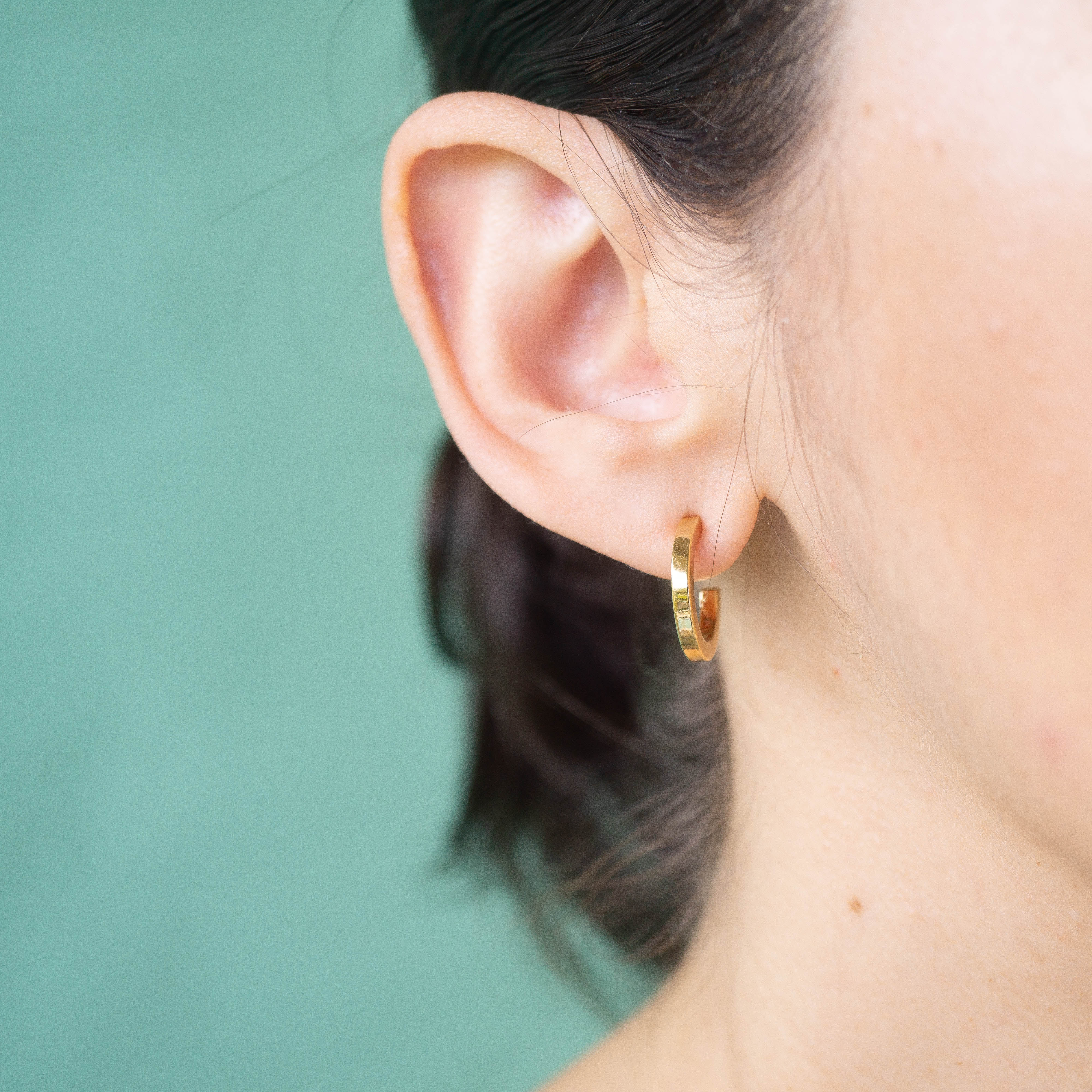 Mini Timeless Gold Hoop Earrings - emme