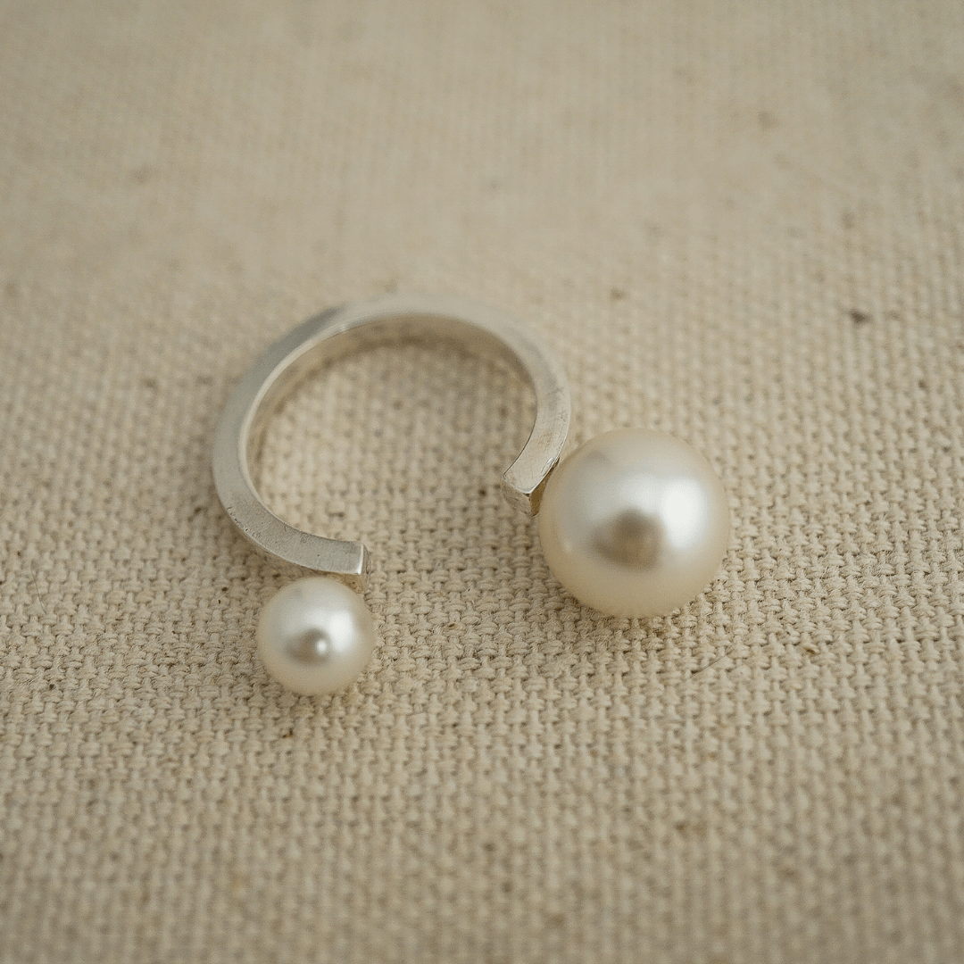 Pearl Double Ring - emme