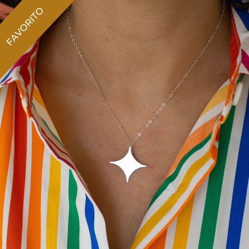 Star Necklace in Silver - emme